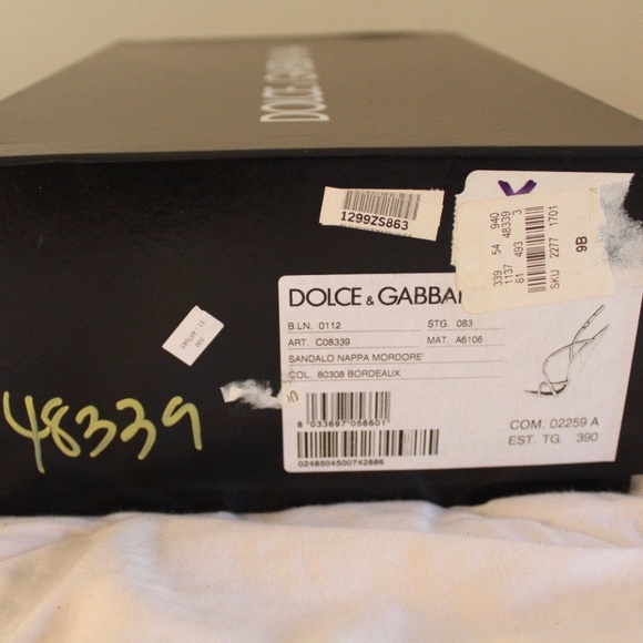 NWT Dolce & Gabbana Ankle-Strap Heels Pumps 39 9 - Picture 7 of 8
